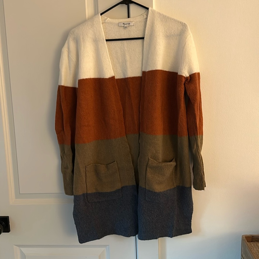 Madewell Colorblock Kent Cardigan XS